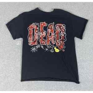 Loot Crate Deadpool T Shirt Mens M Black Marvel Hero Edgy Funny Stick Art